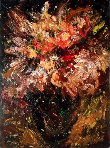 Original Abstract Expressionism Abstract Paintings by Anh Tuan Le