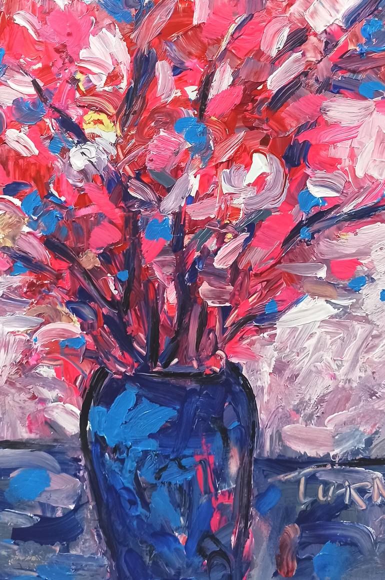 Original Abstract Still Life Painting by Anh Tuan Le