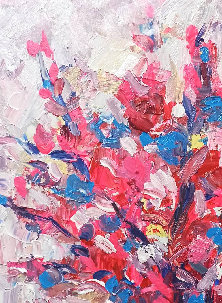 Original Abstract Still Life Painting by Anh Tuan Le