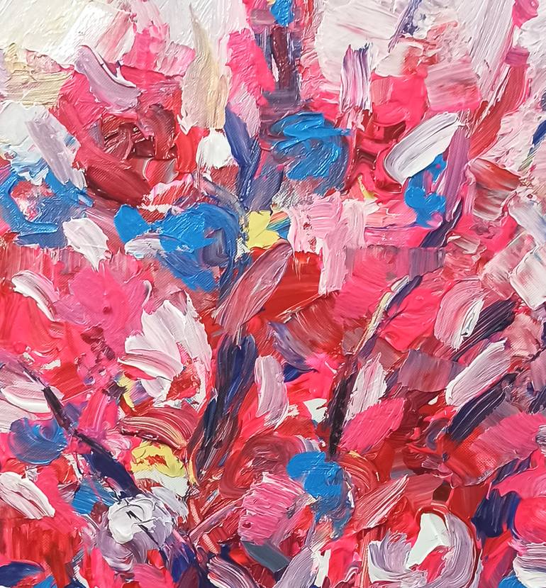 Original Abstract Still Life Painting by Anh Tuan Le