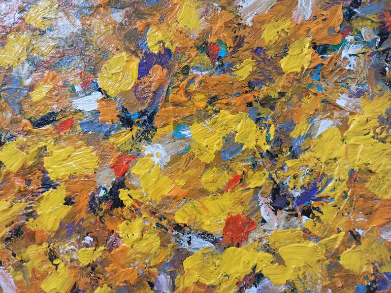 Original Abstract Expressionism Landscape Painting by Anh Tuan Le