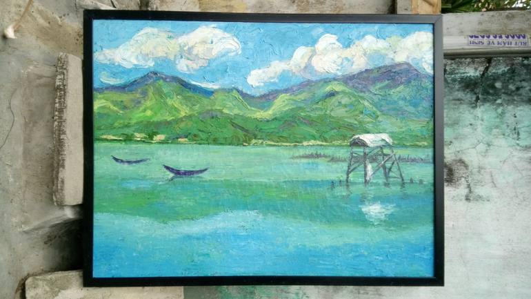 Original Fine Art Landscape Painting by Anh Tuan Le