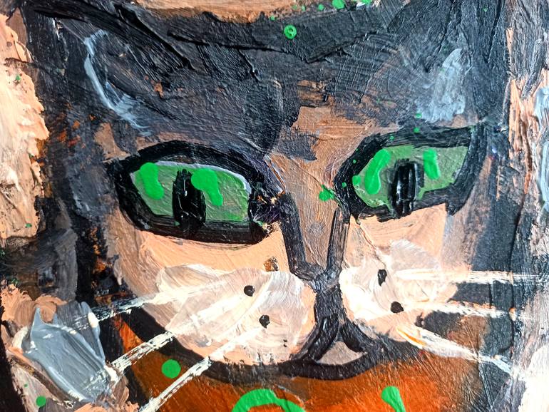 Original Abstract Expressionism Animal Painting by Anh Tuan Le