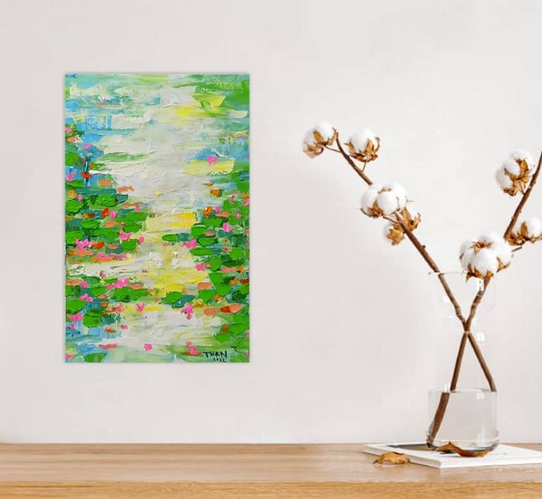 Original Floral Painting by Anh Tuan Le