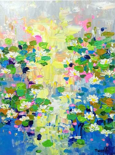 Print of Abstract Expressionism Floral Paintings by Anh Tuan Le