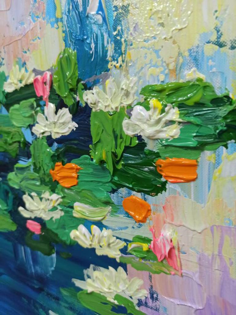 Original Expressionism Floral Painting by Anh Tuan Le