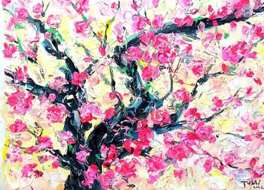 Print of Abstract Expressionism Floral Paintings by Anh Tuan Le