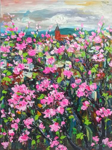 Print of Impressionism Floral Paintings by Anh Tuan Le