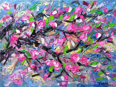 Original Impressionism Abstract Paintings by Anh Tuan Le