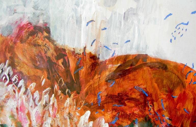 Original Abstract Landscape Painting by Franziska Ostermeier