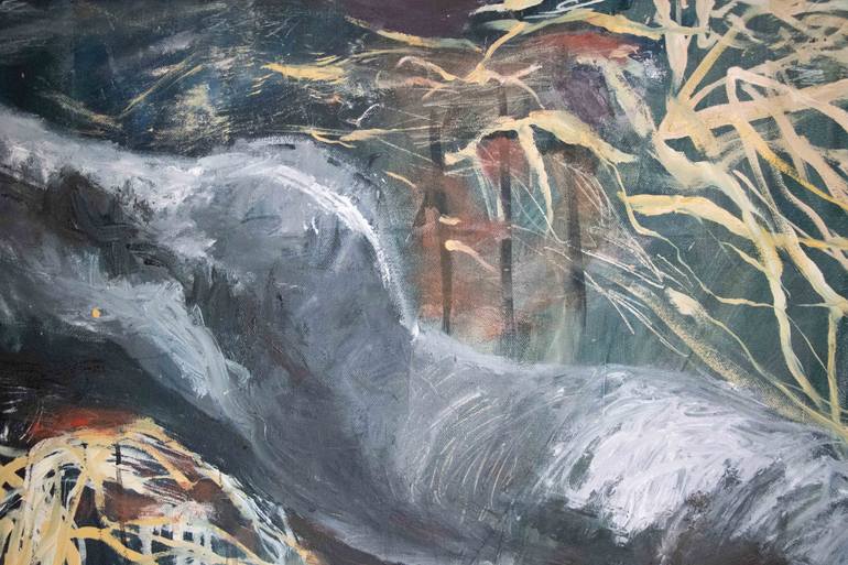 Original Abstract Botanic Painting by Franziska Ostermeier