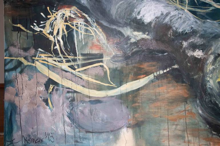 Original Abstract Botanic Painting by Franziska Ostermeier