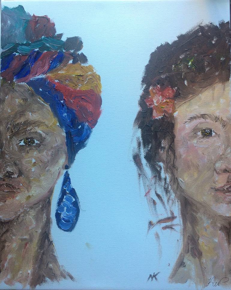 Different culture One soul Painting by Krystyna Nowaczenko Saatchi Art