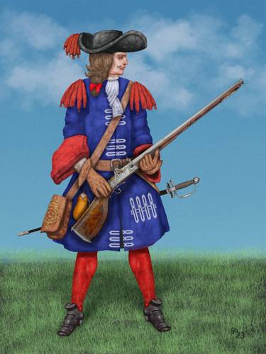 Guardsman of Louis 14 - 1690 thumb