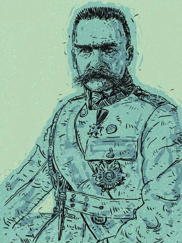 Józef Piłsudski in uniform thumb