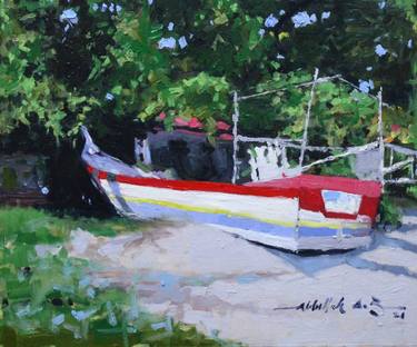 Original Boat Paintings by Suleiman Abdullahi