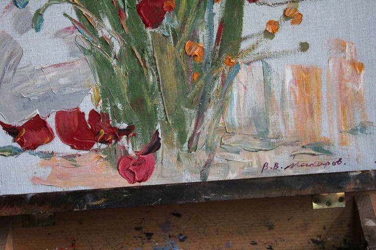 Original Impressionism Still Life Painting by Viktor Makarov