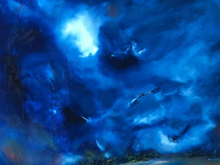 Original Impressionism Abstract Painting by Barnabas Hekli