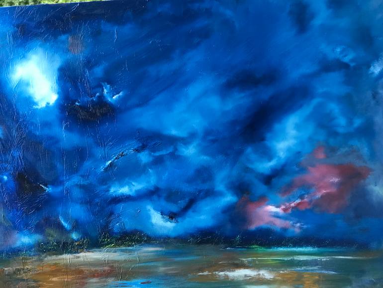 Original Impressionism Abstract Painting by Barnabas Hekli