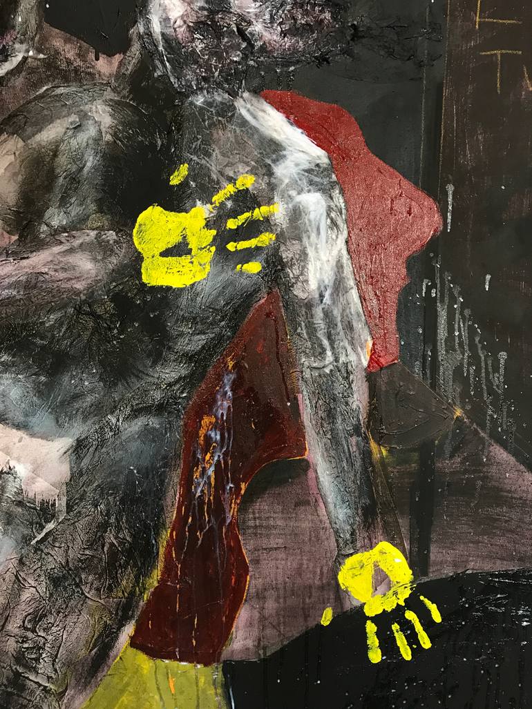 Original Abstract Expressionism Abstract Painting by Mehmet YıLdıZ