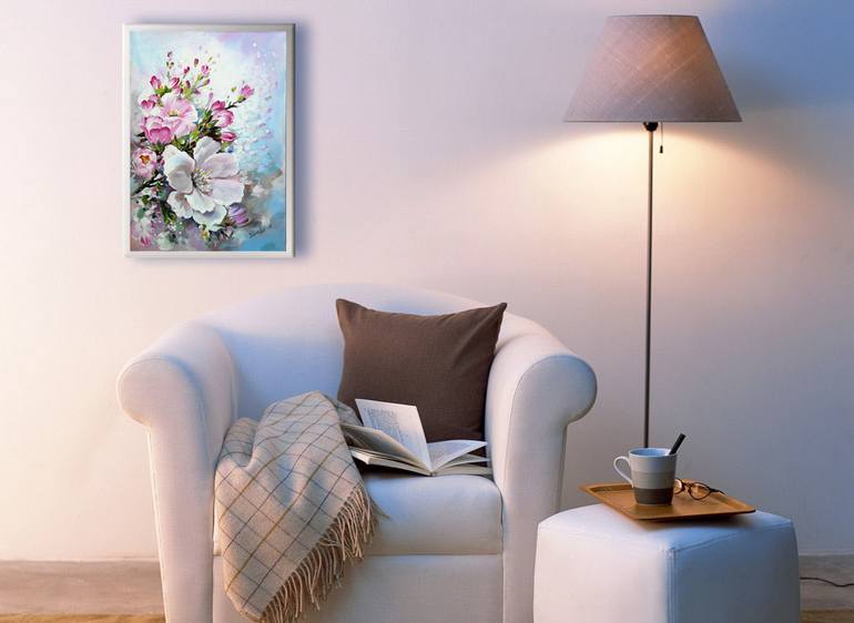 Original Impressionism Floral Painting by Yana Gok