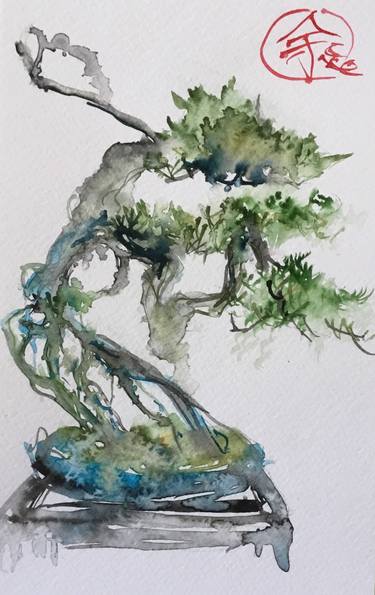 Original Expressionism Tree Paintings by Suchin Ee
