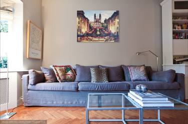 Original Fine Art Cities Painting by Paradise Resin Studio