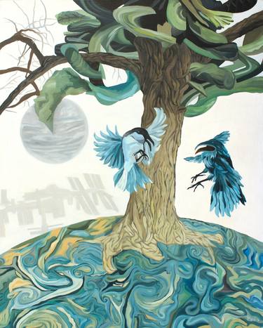 Original Contemporary Fantasy Painting by Susan Makov