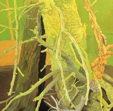 Original Abstract Landscape Painting by Susan Makov