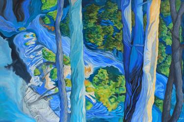 Original Abstract Expressionism Landscape Paintings by Susan Makov