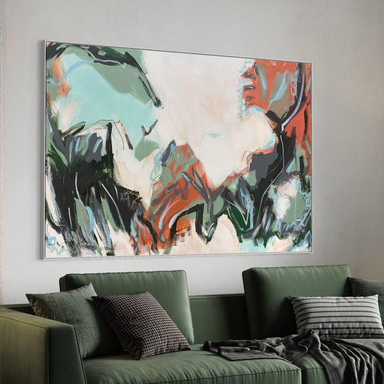 Original Abstract Expressionism Abstract Painting by Cheryl Harrison