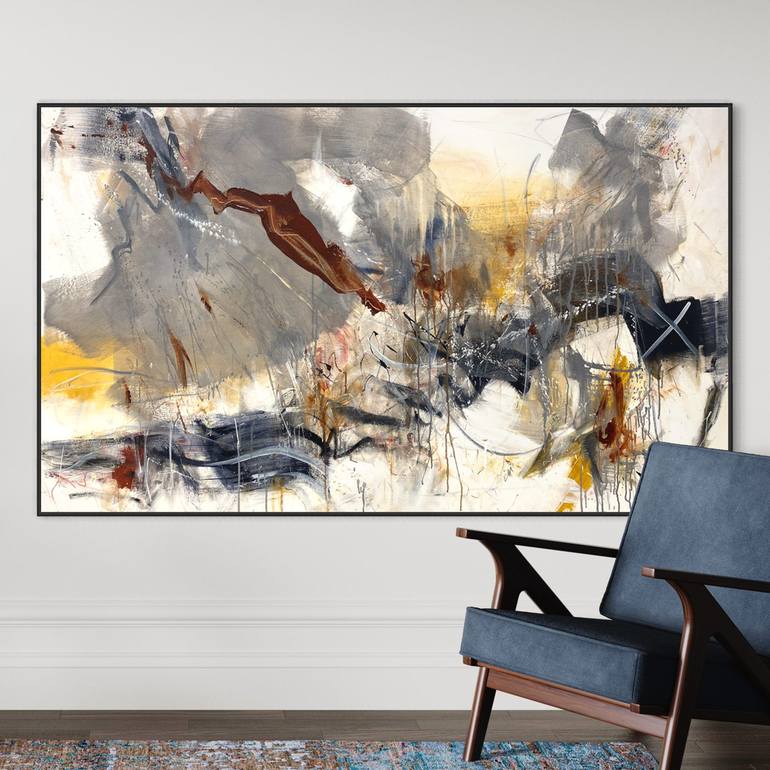 Original Abstract Expressionism Abstract Painting by Cheryl Harrison