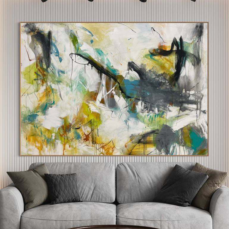 Original Abstract Expressionism Abstract Painting by Cheryl Harrison