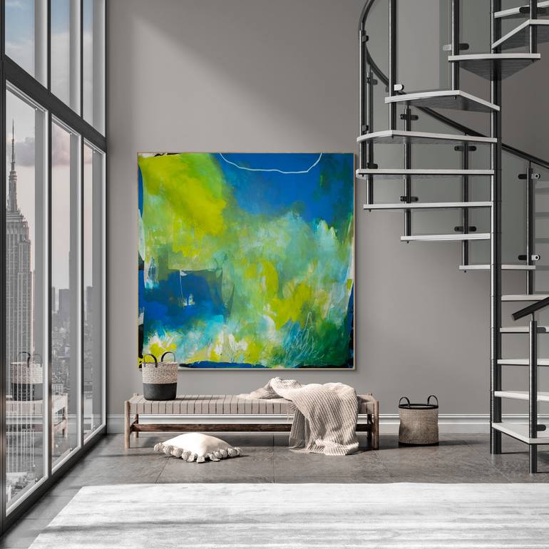Original Abstract Expressionism Abstract Painting by Cheryl Harrison
