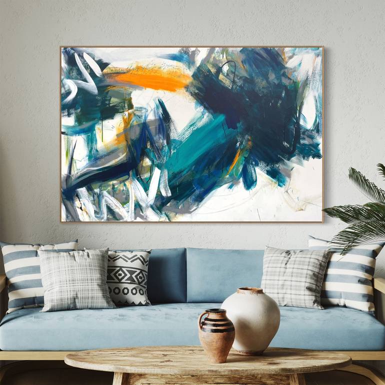 Original Abstract Expressionism Abstract Painting by Cheryl Harrison