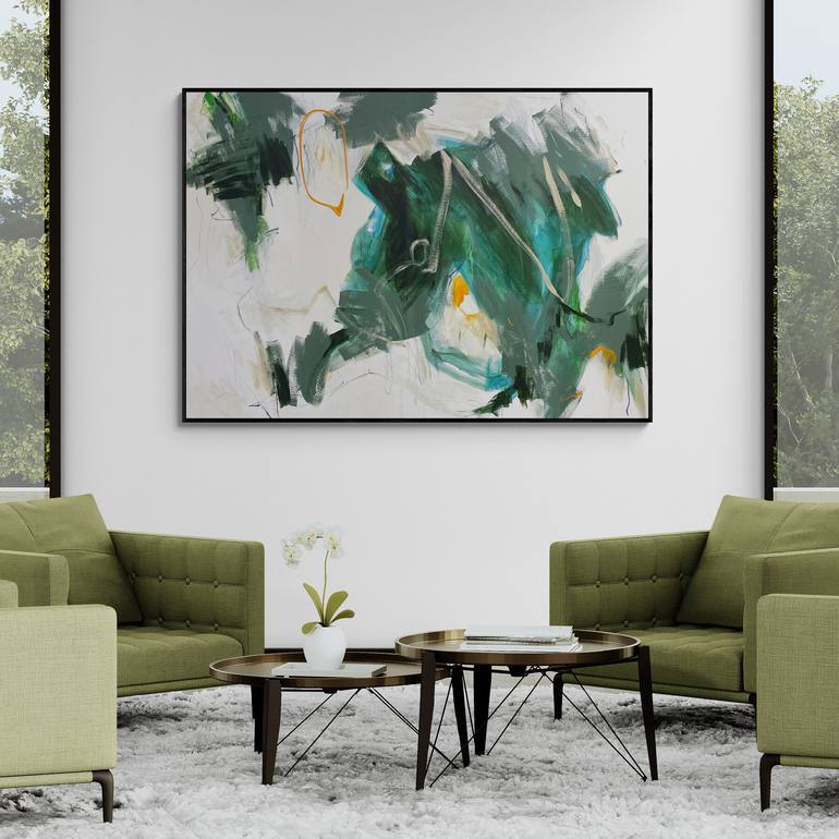 Original Abstract Expressionism Abstract Painting by Cheryl Harrison