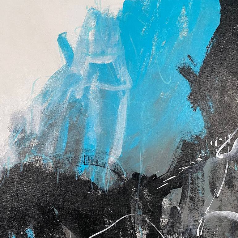 Original Abstract Beach Painting by Cheryl Harrison