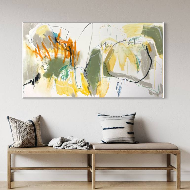 Original Abstract Expressionism Abstract Painting by Cheryl Harrison