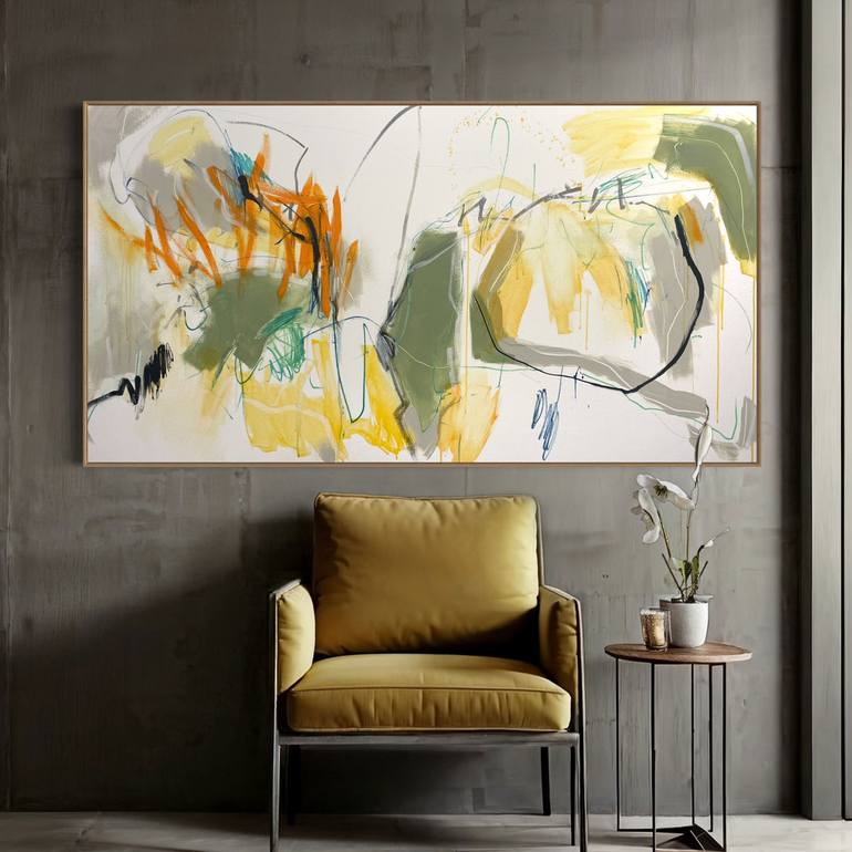 Original Abstract Expressionism Abstract Painting by Cheryl Harrison