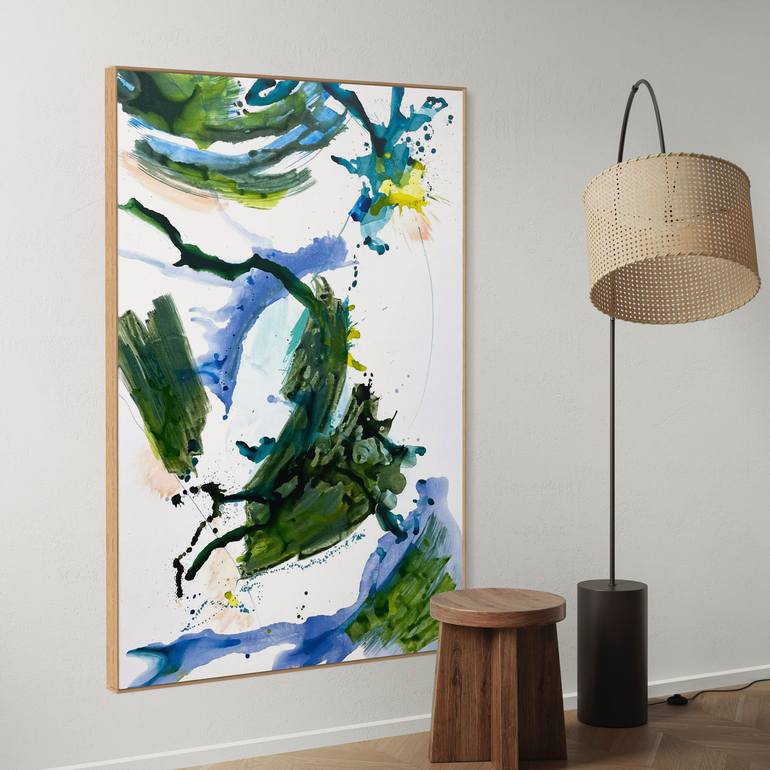 Original Abstract Expressionism Abstract Painting by Cheryl Harrison