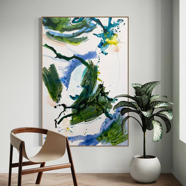 Original Abstract Expressionism Abstract Painting by Cheryl Harrison