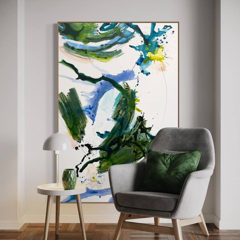 Original Abstract Expressionism Abstract Painting by Cheryl Harrison