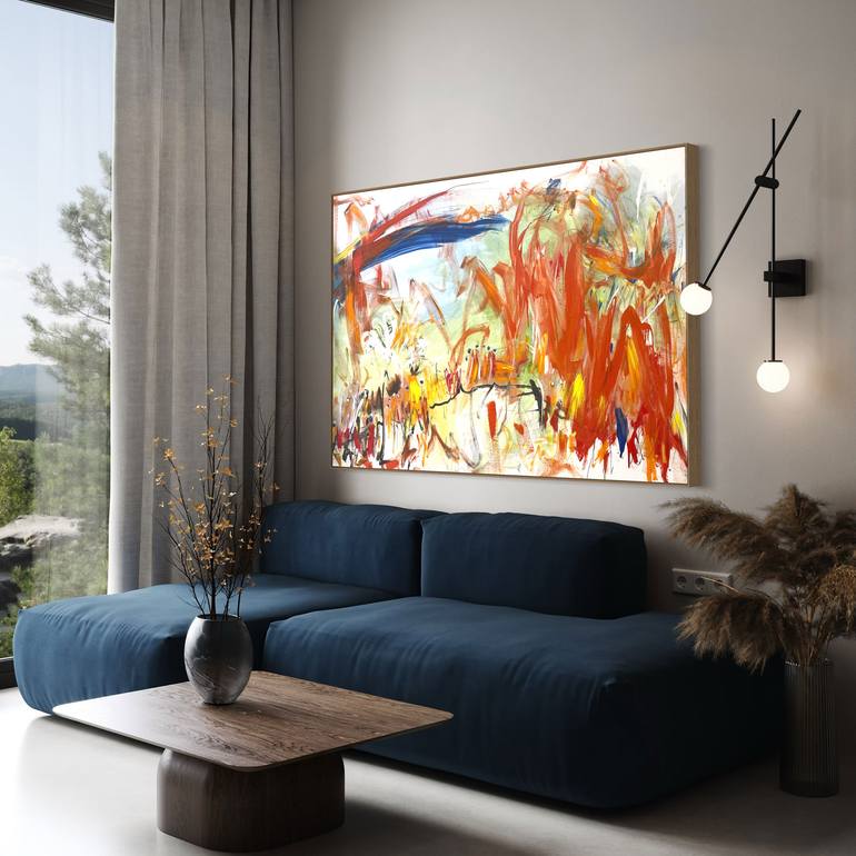 Original Abstract Expressionism Abstract Painting by Cheryl Harrison