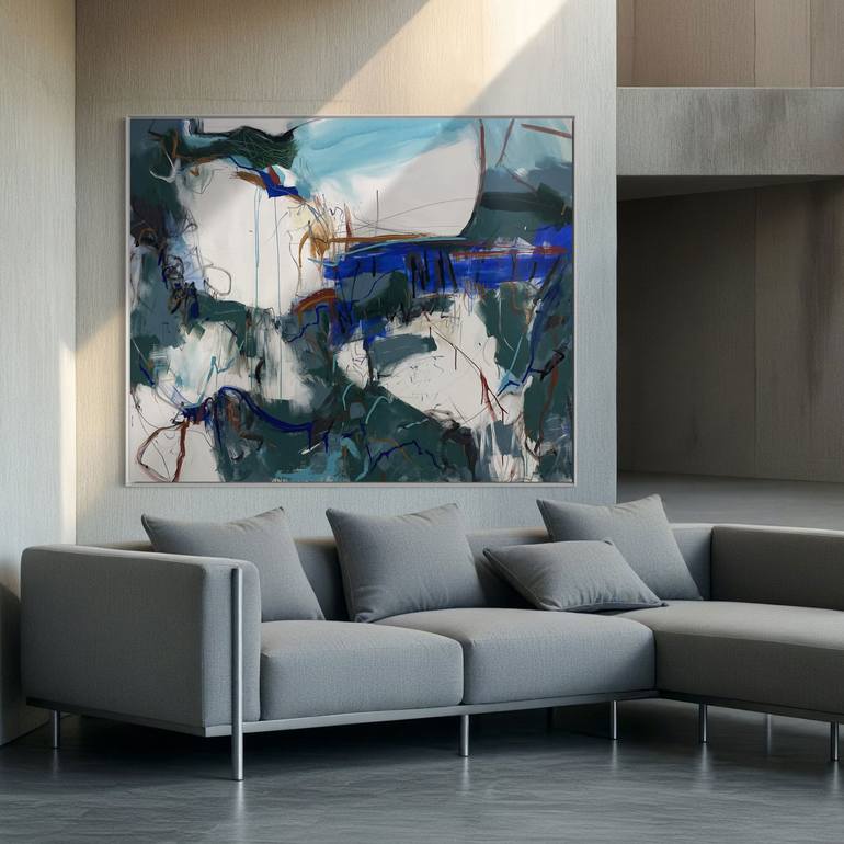 Original Abstract Expressionism Abstract Painting by Cheryl Harrison