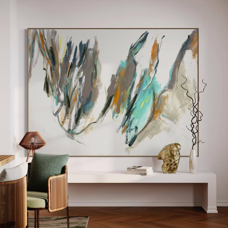 Original Abstract Expressionism Abstract Painting by Cheryl Harrison