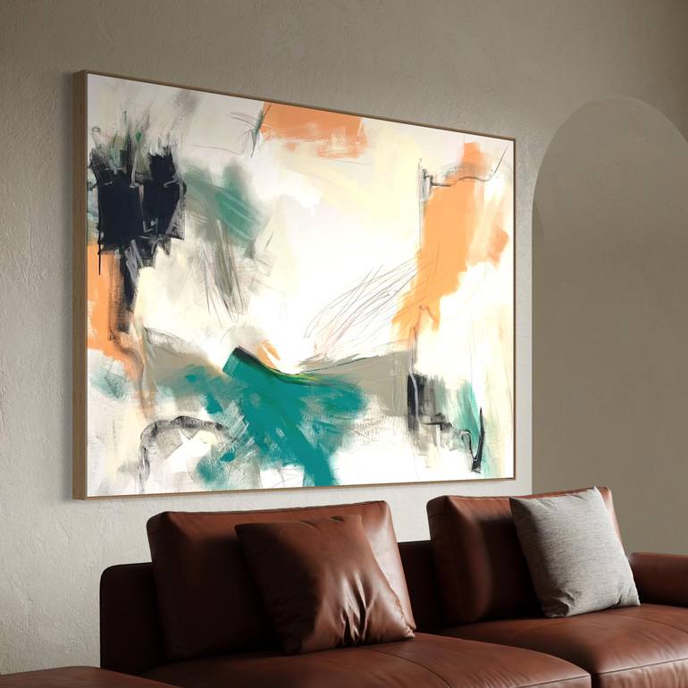 Original Abstract Expressionism Abstract Painting by Cheryl Harrison