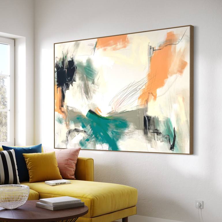 Original Abstract Expressionism Abstract Painting by Cheryl Harrison