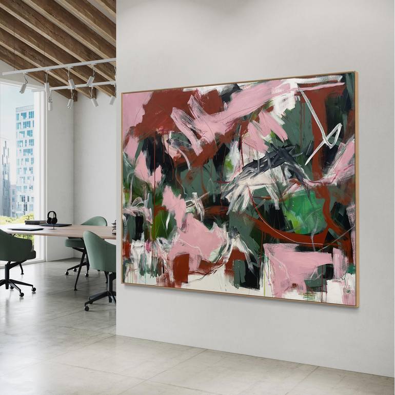 Original Abstract Expressionism Abstract Painting by Cheryl Harrison