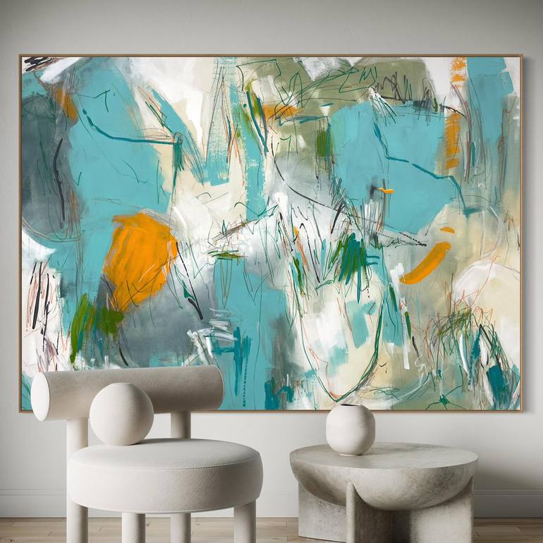 Original Abstract Expressionism Abstract Painting by Cheryl Harrison