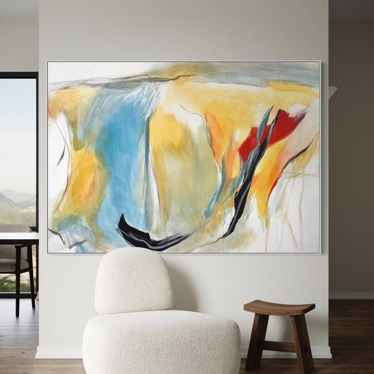 Original Abstract Expressionism Abstract Painting by Cheryl Harrison